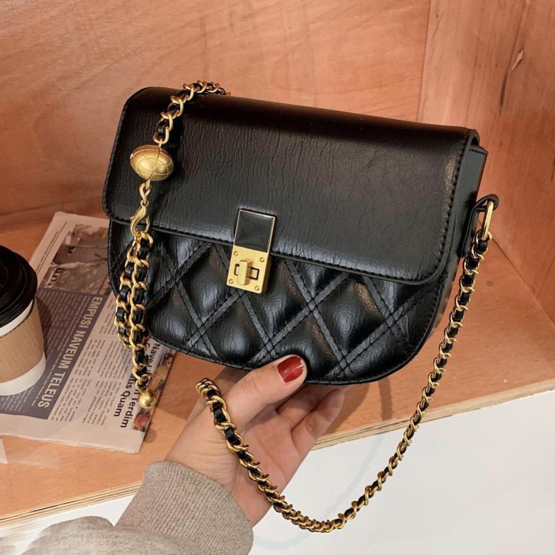 New Hand Bags Women 2021 PU Leather All-match Shoulder Bags Leisure brand Chains Popular Crossbody Bag Easy Matching Feminina, Beige
New Hand Bags Women 2021 PU Leather All-match Shoulder Bags Leisure brand Chains Popular Crossbody Bag Easy Matching Feminina, Beige