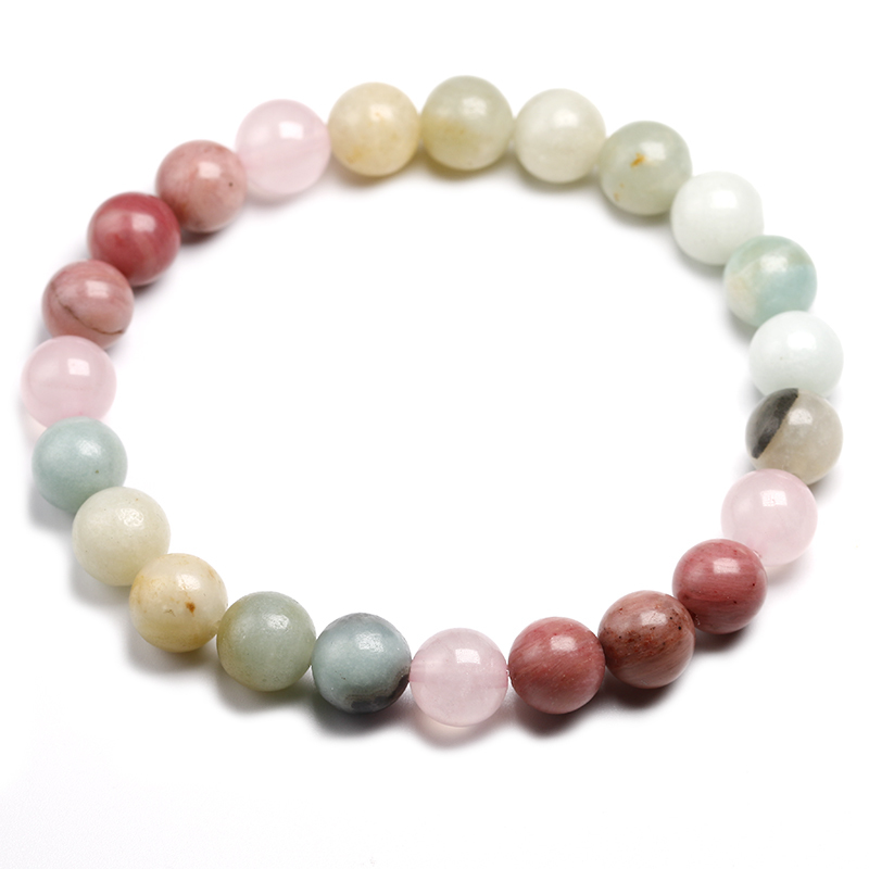 Natural 8mm Rhodochrosite and ite Beads Necklace Peaceful Heart 108 Bead Mala Jewelry Buddha Prayer Bracelet Women 201222