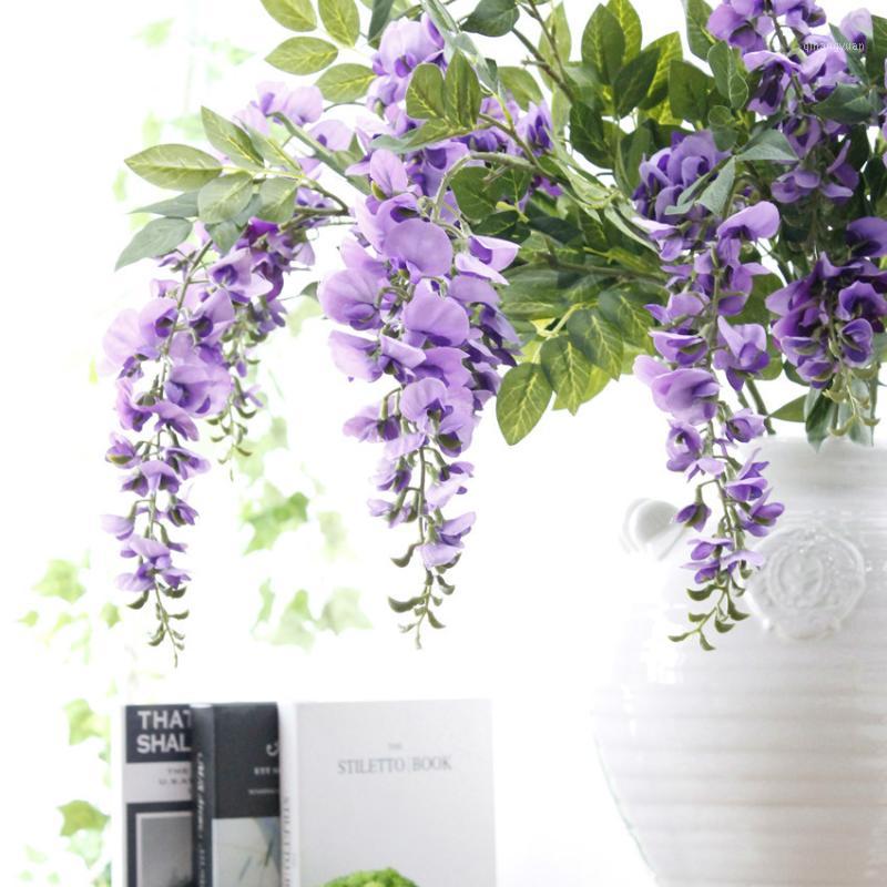 6Pcs Artificial Wisteria Violet flower branches Pea Blossom flores home party decor wedding Arch decoration fake flowers wreath1, Purple
6Pcs Artificial Wisteria Violet flower branches Pea Blossom flores home party decor wedding Arch decoration fake flowers wreath1, Purple