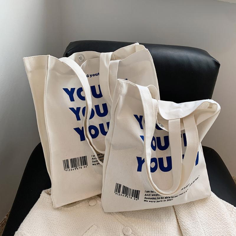 Evening Bags Women Canvas Shopping Bag YOUTH Letters Print Female Cotton Cloth Shoulder Eco Handbag Tote Reusable Grocery Shopper
Evening Bags Women Canvas Shopping Bag YOUTH Letters Print Female Cotton Cloth Shoulder Eco Handbag Tote Reusable Grocery Shopper