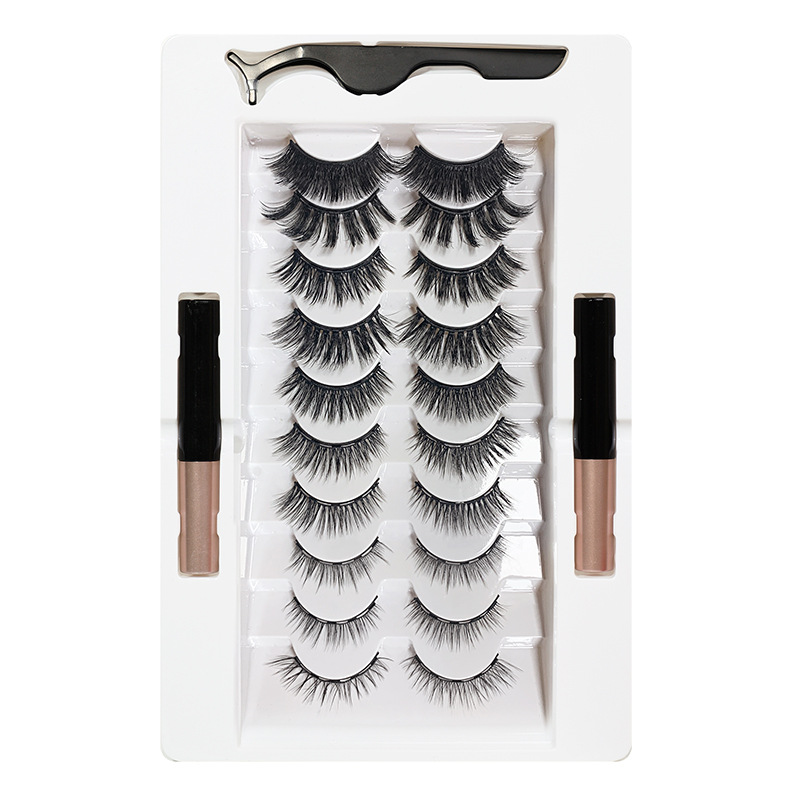 Reusable 10 pairs Magnetic Eyelashes and 2 Tubes of Magnetic Eyeliner Kit Upgraded 3D Eyelashes Kit With Tweezers Inside drop shipping
Reusable 10 pairs Magnetic Eyelashes and 2 Tubes of Magnetic Eyeliner Kit Upgraded 3D Eyelashes Kit With Tweezers Inside drop shipping
