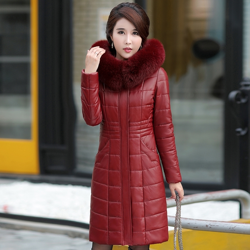 Plus Size Women Long Leather Overcoat Winter Mother Sheepskin Coat Thicken Warm Fur Hooded Jacket Outerwear Female 210201, Purple
Plus Size Women Long Leather Overcoat Winter Mother Sheepskin Coat Thicken Warm Fur Hooded Jacket Outerwear Female 210201, Purple