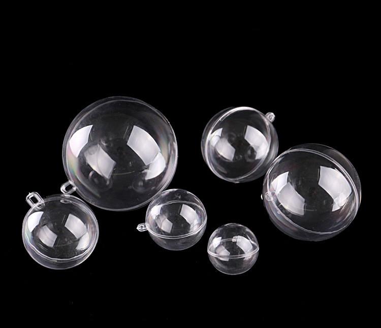 20Pcs/10 Pairs Christmas Tress Hanging Decorations Round Ball Transparent Open Plastic Clear Ornament Kids DIY Party Supplies E 
20Pcs/10 Pairs Christmas Tress Hanging Decorations Round Ball Transparent Open Plastic Clear Ornament Kids DIY Party Supplies E