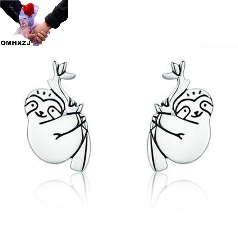 OMHXZJ Wholesale EA685 European Fashion Fine Woman Girl Party Birthday Wedding Gift Sloth Tree 925 Sterling Silver Stud Earrings
OMHXZJ Wholesale EA685 European Fashion Fine Woman Girl Party Birthday Wedding Gift Sloth Tree 925 Sterling Silver Stud Earrings