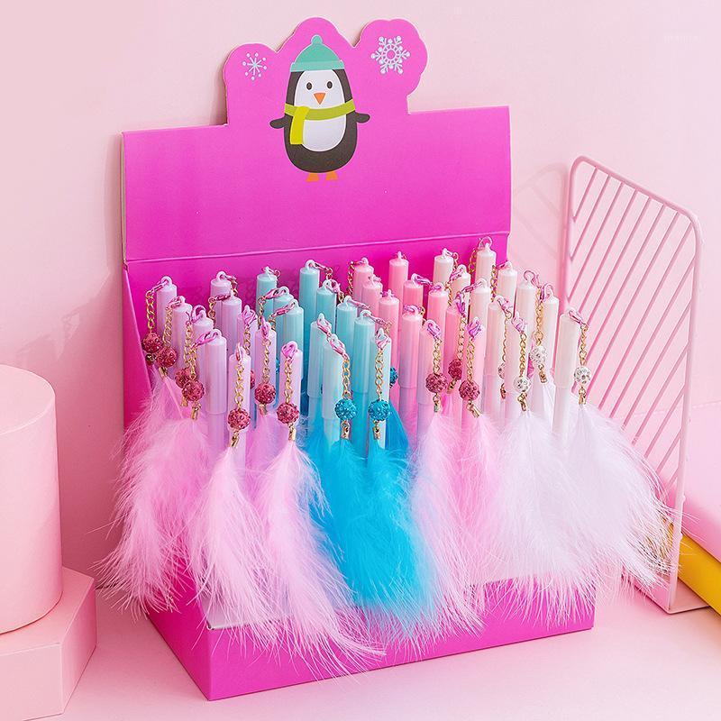 36 pcs/lot Kawaii Feather Pendant Gel Pen Cute 0.5mm black ink Signature Pens Office School Writing Supplies gift1
36 pcs/lot Kawaii Feather Pendant Gel Pen Cute 0.5mm black ink Signature Pens Office School Writing Supplies gift1