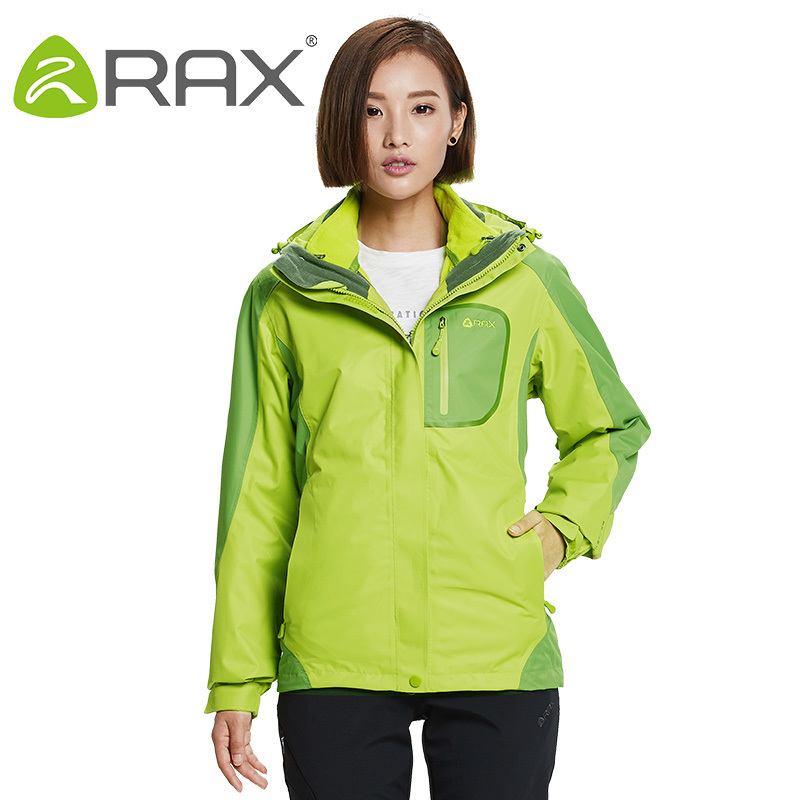 Rax Hiking Jackets Men Waterproof Windproof Warm Hiking Jackets Winter Outdoor Camping Jackets Women Thermal Coat 43-1A062 201128