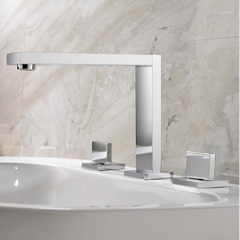 Fashion copper three-hole basin faucet split double handle suitable for cold and hot mixing faucet beside bathtub1
Fashion copper three-hole basin faucet split double handle suitable for cold and hot mixing faucet beside bathtub1