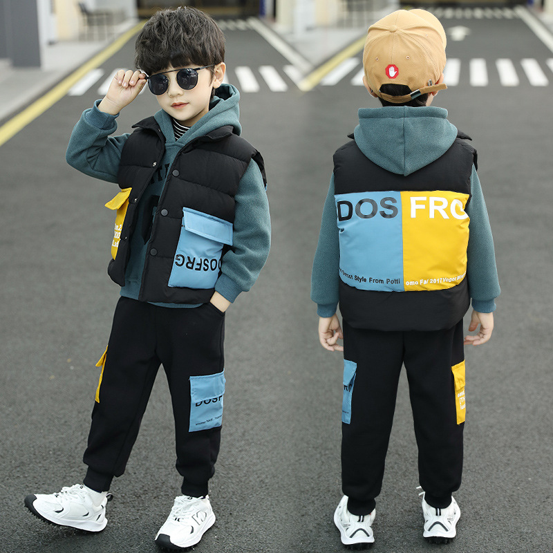 Boy Girl Clothes Set 2020 new autumn winter 3 pieces Plus velvet thickening Baby Clothing Set, Black
Boy Girl Clothes Set 2020 new autumn winter 3 pieces Plus velvet thickening Baby Clothing Set, Black