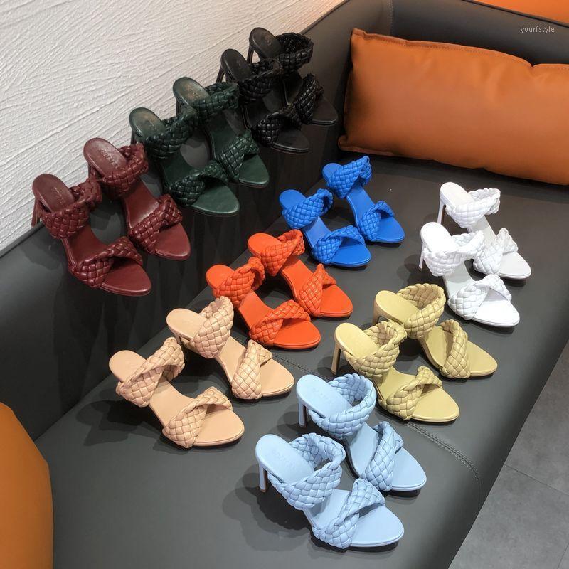 large size Woven sandals candy color British all-match stiletto shoes1, Blue
large size Woven sandals candy color British all-match stiletto shoes1, Blue