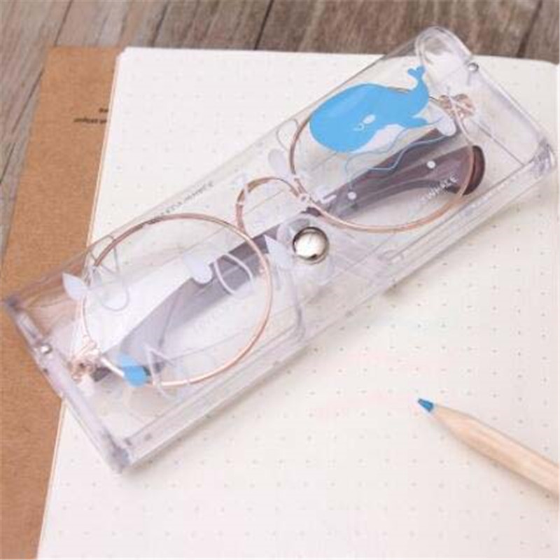 New Cartoon Bear Whale Travel Women Transparent PVC Eye Glasses Bag Case Protection Holder Carry Box Eyewear Accessories2021
New Cartoon Bear Whale Travel Women Transparent PVC Eye Glasses Bag Case Protection Holder Carry Box Eyewear Accessories2021
