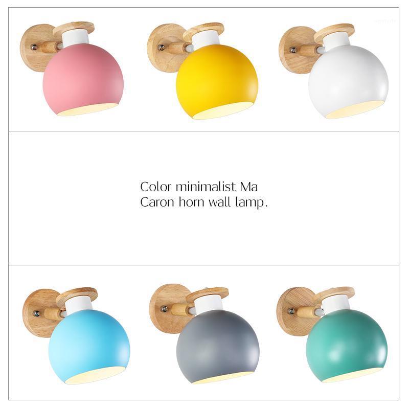 Nordic wall lamp bedroom macaron simple modern personality of the head of the bed creative solid wood corridor fixture1
Nordic wall lamp bedroom macaron simple modern personality of the head of the bed creative solid wood corridor fixture1