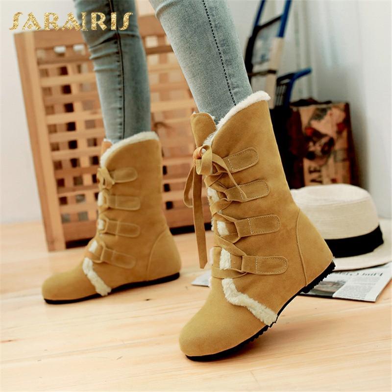 Sarairis New Fashion 2021 Add Fur Warm Snow Boots Woman Shoes Comfy Lace Up cross-tied INS Dropship Winter Booties Female, Black
Sarairis New Fashion 2021 Add Fur Warm Snow Boots Woman Shoes Comfy Lace Up cross-tied INS Dropship Winter Booties Female, Black