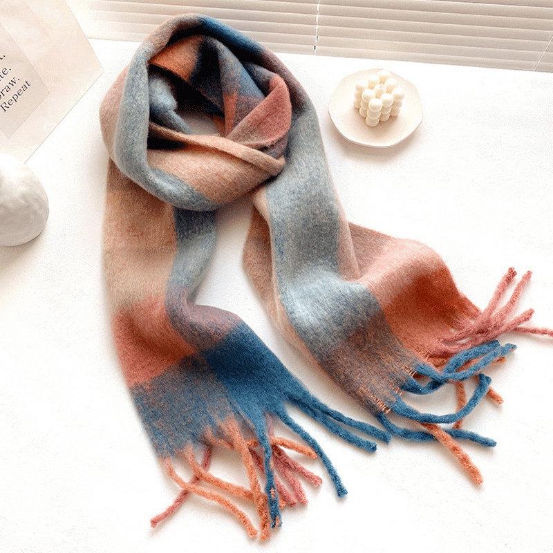 2020 Winter Warm Cashmere Scarf Women Fashion Color matching Plaid Blanket Scarfs For Ladies Long Scarves MY1991
2020 Winter Warm Cashmere Scarf Women Fashion Color matching Plaid Blanket Scarfs For Ladies Long Scarves MY1991