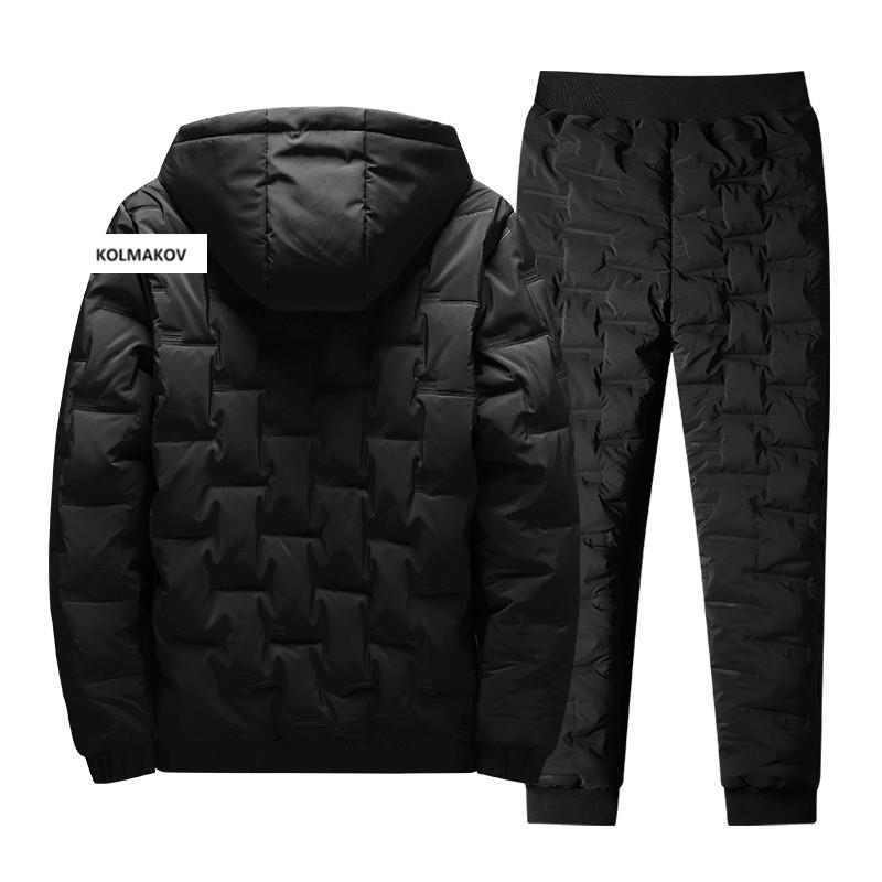 Men's Tracksuits Hooded Cotton-padded Clothes Set Korean-style Slim Fit Autumn And Winter Warm Hoodie+Cotton-padded Trousers 2PC Sets -4XL, Black
Men's Tracksuits Hooded Cotton-padded Clothes Set Korean-style Slim Fit Autumn And Winter Warm Hoodie+Cotton-padded Trousers 2PC Sets -4XL, Black