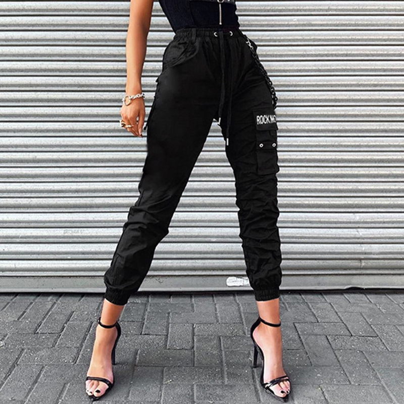 2020 Casual Joggers Women Elastic High Waist Harem Pants Capri Letter Printed Sweatpants with Chin Trousers, White
2020 Casual Joggers Women Elastic High Waist Harem Pants Capri Letter Printed Sweatpants with Chin Trousers, White