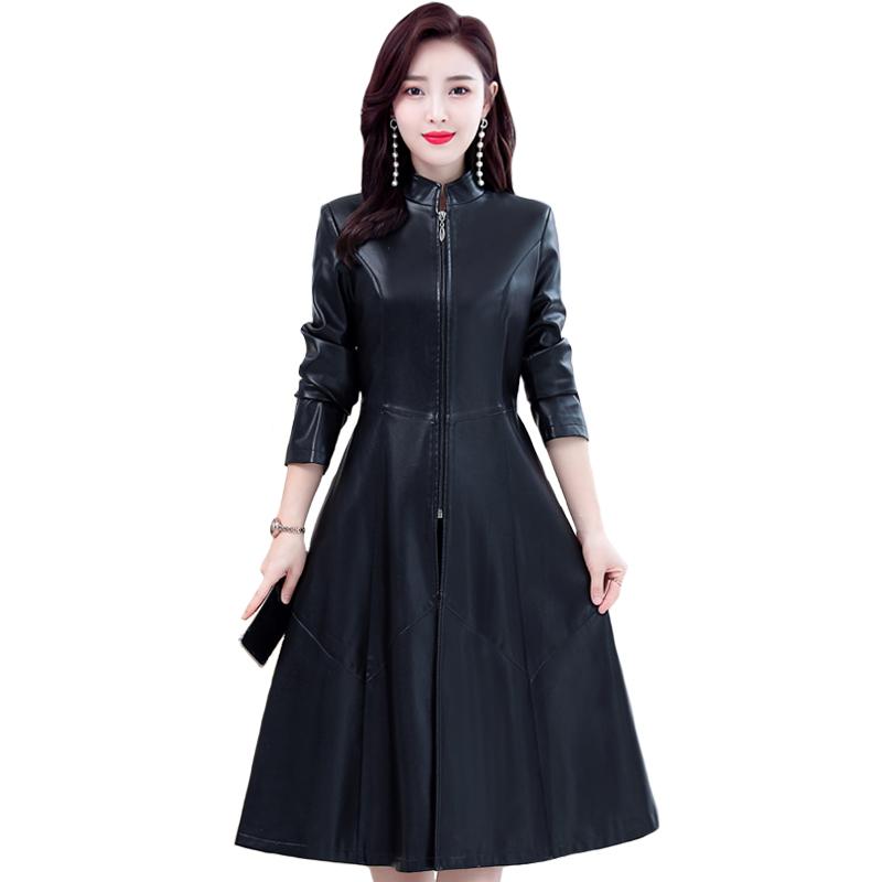 Women X-Long Leather Jackets Autumn Winter Pu Leather Trench Coat Plus Size 5XL Faux Sheepskin Jacket Women Windbreaker, Black
Women X-Long Leather Jackets Autumn Winter Pu Leather Trench Coat Plus Size 5XL Faux Sheepskin Jacket Women Windbreaker, Black