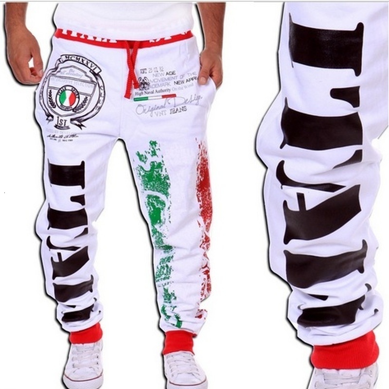 2021 New Mens Male Hip Hop Harem Pants Irregular Print Trousers Casual High Street Drawstring Elastic Sweatpants Ue06, Gray
