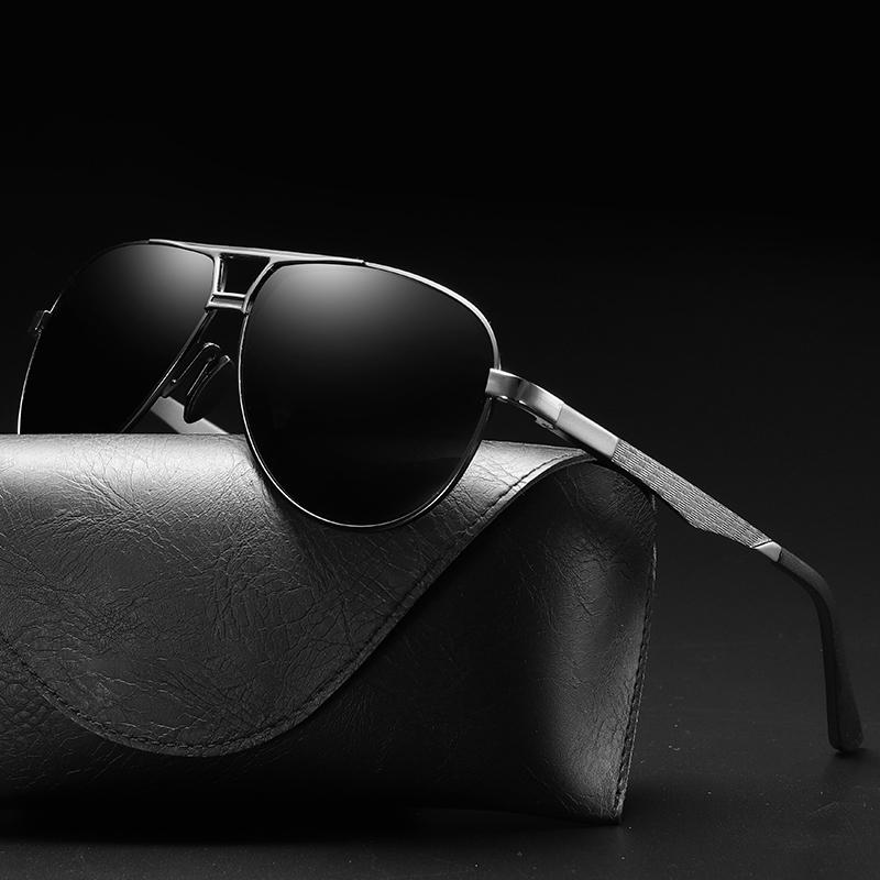 Fashion Sunglasses Frames Classic Metal Oval Glasses Frame Brand Design Men's Polarized