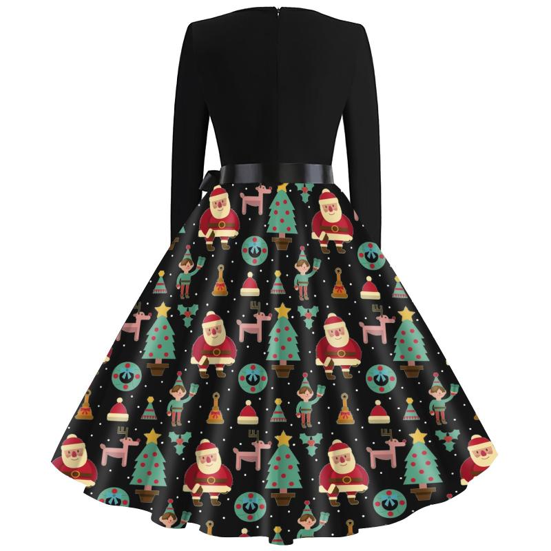 40# Elegant Big Swing Vintage Christmas Dress Women Winter Long Sleeve V Neck Sexy Dress Plus Size ~3xl Christmas Printed
40# Elegant Big Swing Vintage Christmas Dress Women Winter Long Sleeve V Neck Sexy Dress Plus Size ~3xl Christmas Printed