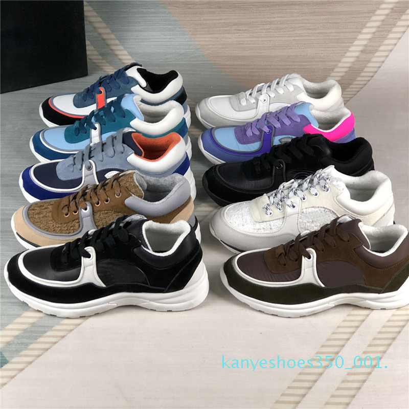2021 Winter Casual Shoes Calfskin Suede Sneakers Mens Women Increase Platform Shoes Vintage Suede Leather Sneaker Trainers With Box k01
