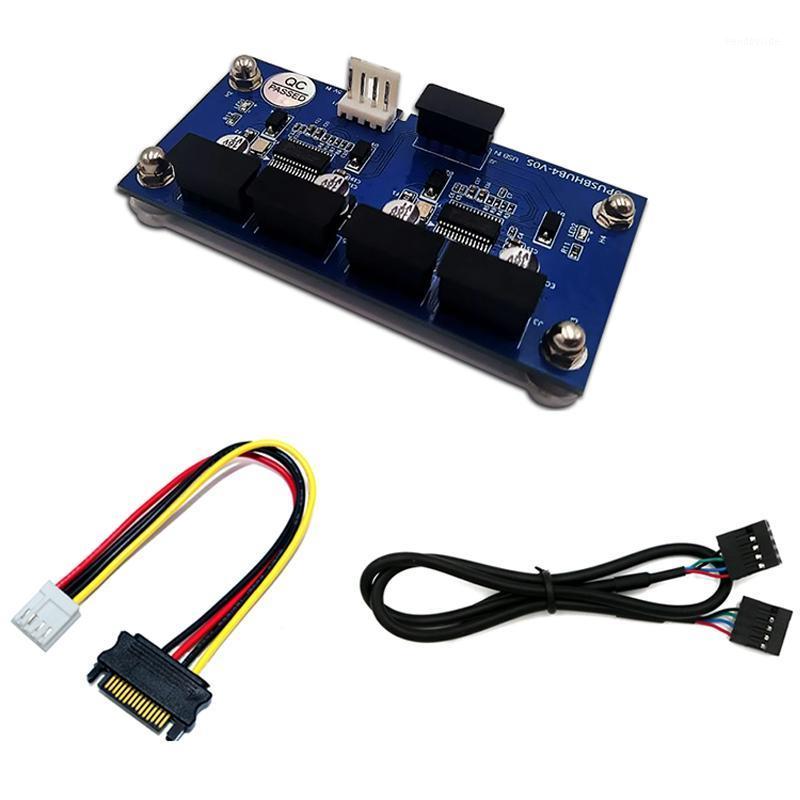 USB Header Male 1 to 4 Female Extension Cable Card 9-Pin USB 2.0 HUB with Additional Power Cable and netic Base1
USB Header Male 1 to 4 Female Extension Cable Card 9-Pin USB 2.0 HUB with Additional Power Cable and netic Base1