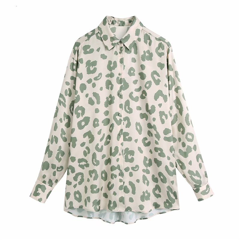 2021 New Elegant Women Green Leopard Print Shirts Fashion Ladies Turn Down Collar Tops Causal Female Chic Long Loose Satin Blouses Rkhg
2021 New Elegant Women Green Leopard Print Shirts Fashion Ladies Turn Down Collar Tops Causal Female Chic Long Loose Satin Blouses Rkhg