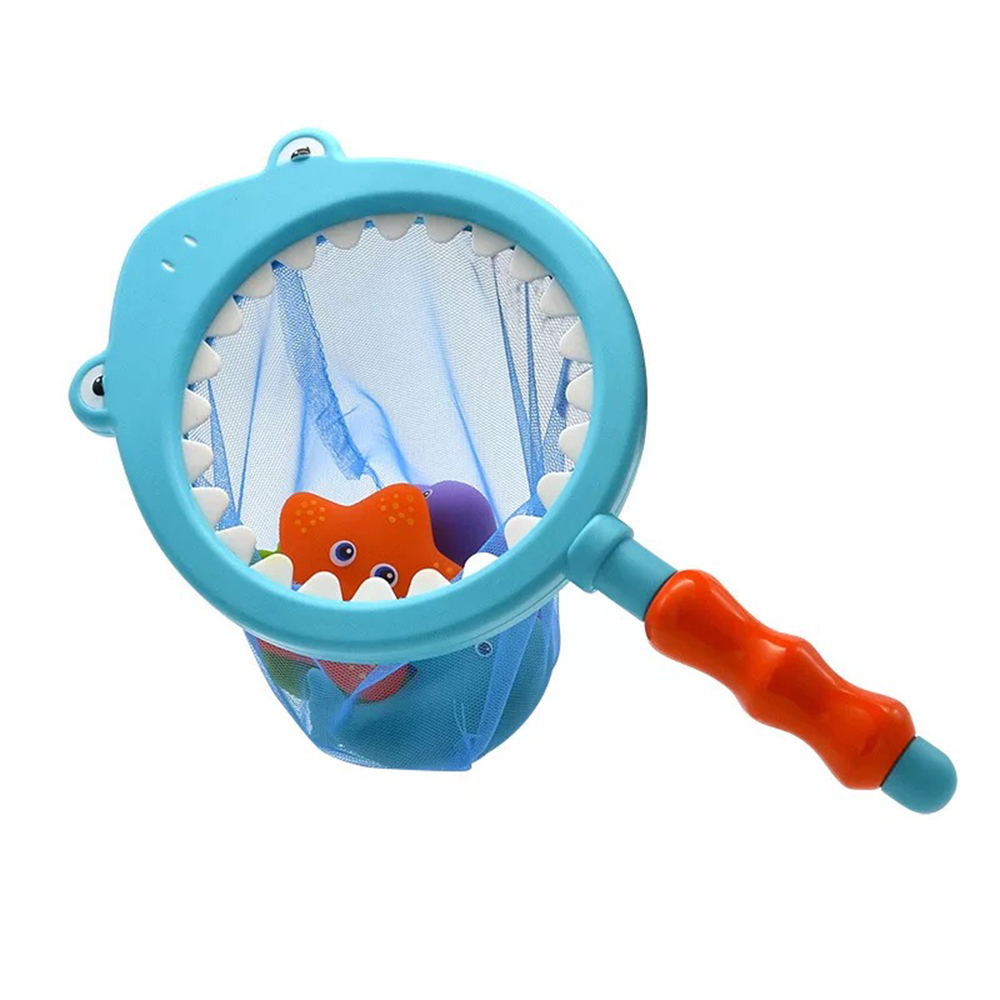 Baby Bath Toys Fishing Networks Rubber Toy Swimming Play Beach Spray Water Bathroom Children Kids Toddler Education Toys LJ201019