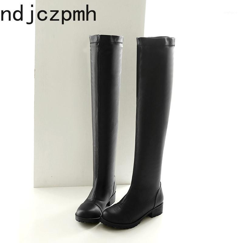 Over The Knee Boots The New Winter Fashion Solid Round Head Thick Heel Low-heeled Women's Shoes Plus Size 34-43 Black White1
Over The Knee Boots The New Winter Fashion Solid Round Head Thick Heel Low-heeled Women's Shoes Plus Size 34-43 Black White1