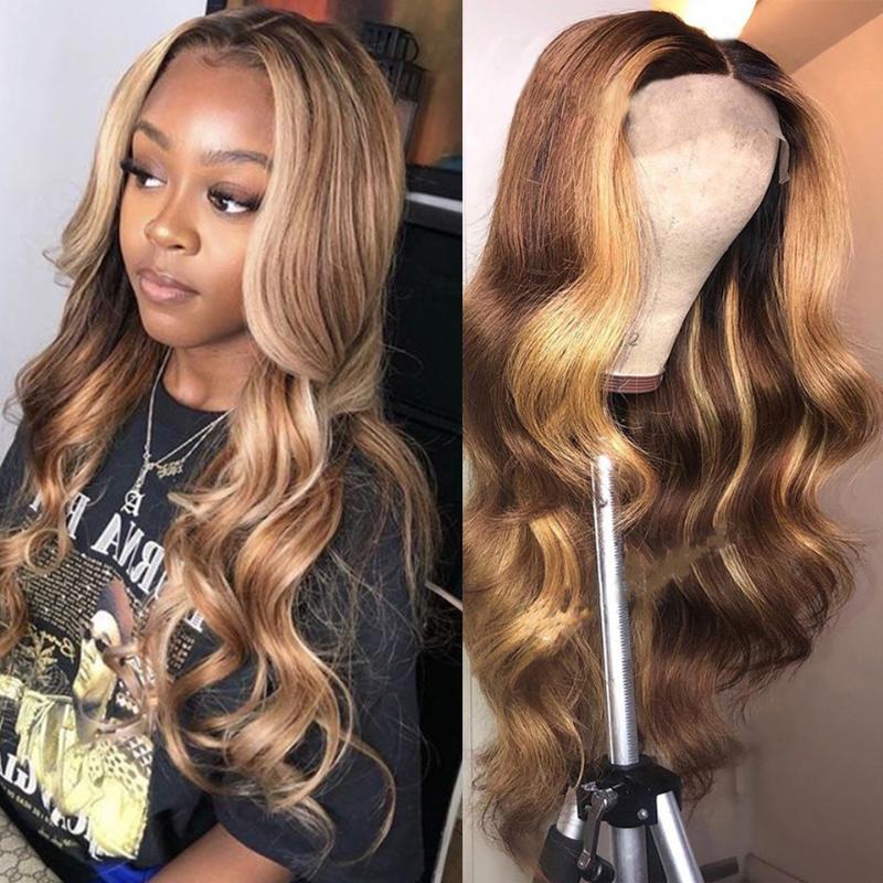 Body Wave Lace Front Human Hair Wigs For Women Pre Plucked Brazilian Remy Highlight Honey Blonde Middle Part Lace Front Wig 150%, As pic
Body Wave Lace Front Human Hair Wigs For Women Pre Plucked Brazilian Remy Highlight Honey Blonde Middle Part Lace Front Wig 150%, As pic