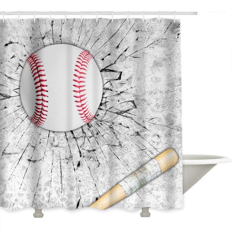 Waterproof Shower Curtain Wall Cracked by a Baseball Printed Bath Curtains with Hooks for Home/Apartment/Dormitory Bathroom1
Waterproof Shower Curtain Wall Cracked by a Baseball Printed Bath Curtains with Hooks for Home/Apartment/Dormitory Bathroom1