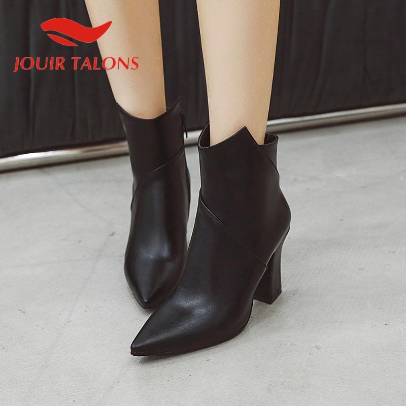 JOUIR TALONS Big Size 48 women shoes Pointed Toe Spike Heels Solid Ankle boots Elegant Short Plush Autumn Boots, Black
JOUIR TALONS Big Size 48 women shoes Pointed Toe Spike Heels Solid Ankle boots Elegant Short Plush Autumn Boots, Black