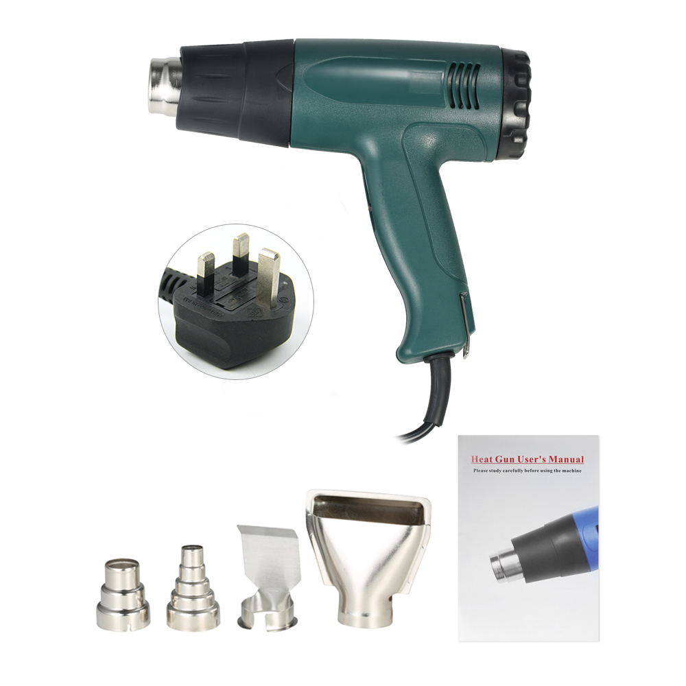 High Quality Temperature-controlled Electric Hot Air Gun Heat Gun Tool Set with 4pcs Nozzles 1800W AC220V
High Quality Temperature-controlled Electric Hot Air Gun Heat Gun Tool Set with 4pcs Nozzles 1800W AC220V