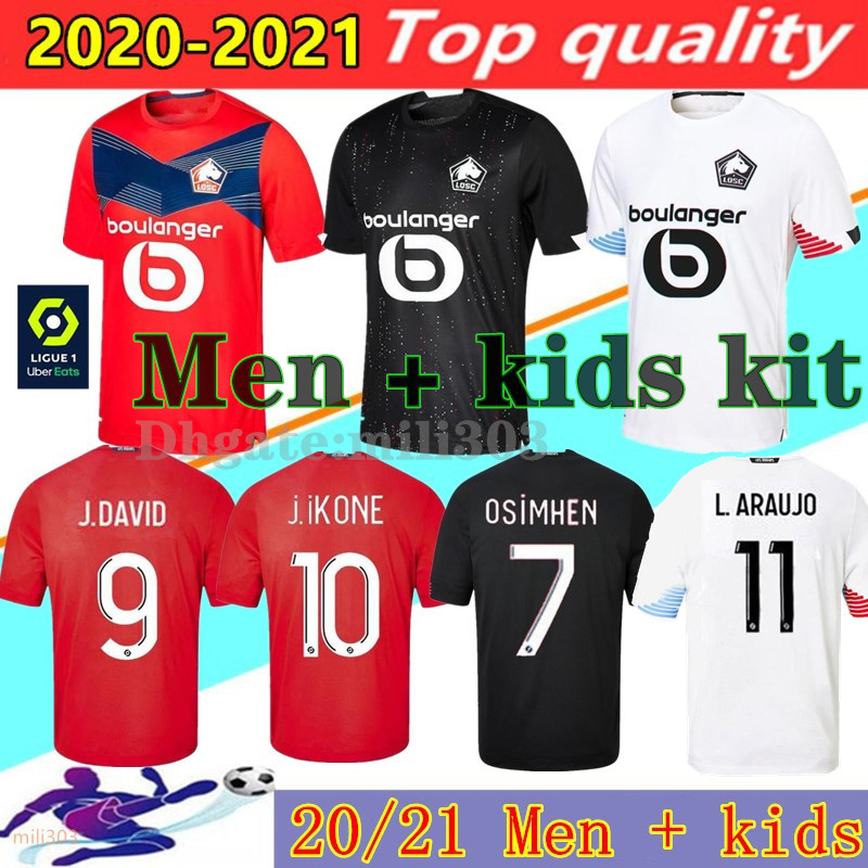 20 21 LOSC Lille soccer jerseys DAVID FONTE BAMBA YAZICI football shirt 2020 2021 Lille Olympique JIKONE 10 maillot men + kids kit uniforms, Third 
20 21 LOSC Lille soccer jerseys DAVID FONTE BAMBA YAZICI football shirt 2020 2021 Lille Olympique JIKONE 10 maillot men + kids kit uniforms, Third