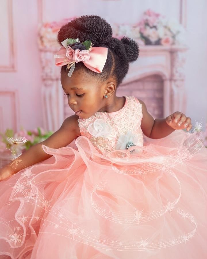 pink lace flower girl dresses ball gown tiers little girl wedding dresses cheap communion pageant dresses gowns zj616