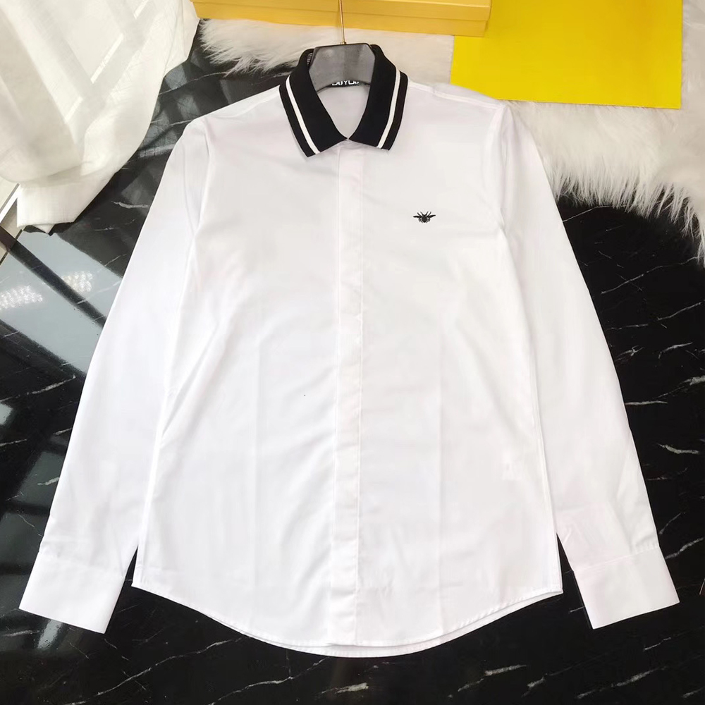 Mens Cotton Dress Shirt Men Striped Collar Embroidery Animal High Quality Slim Fit Casual Shirts Dy2267 Txui, White
Mens Cotton Dress Shirt Men Striped Collar Embroidery Animal High Quality Slim Fit Casual Shirts Dy2267 Txui, White