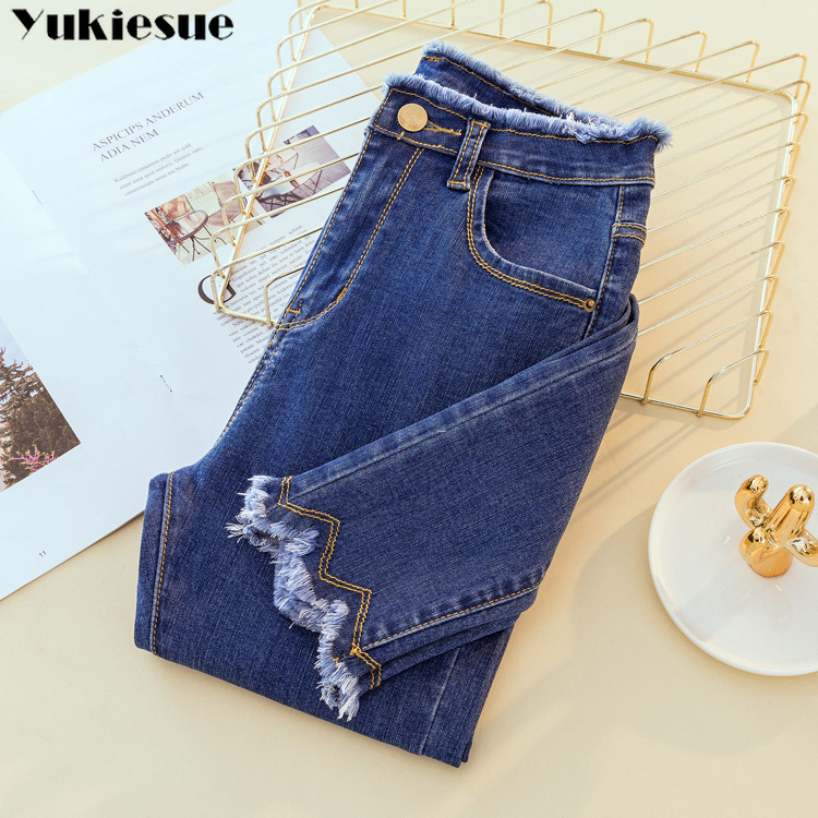 Jeans woman Female Denim Pants Black Womens Jeans Donna Stretch Bottoms Feminino Skinny Pants For Women Trousers plus size 201030