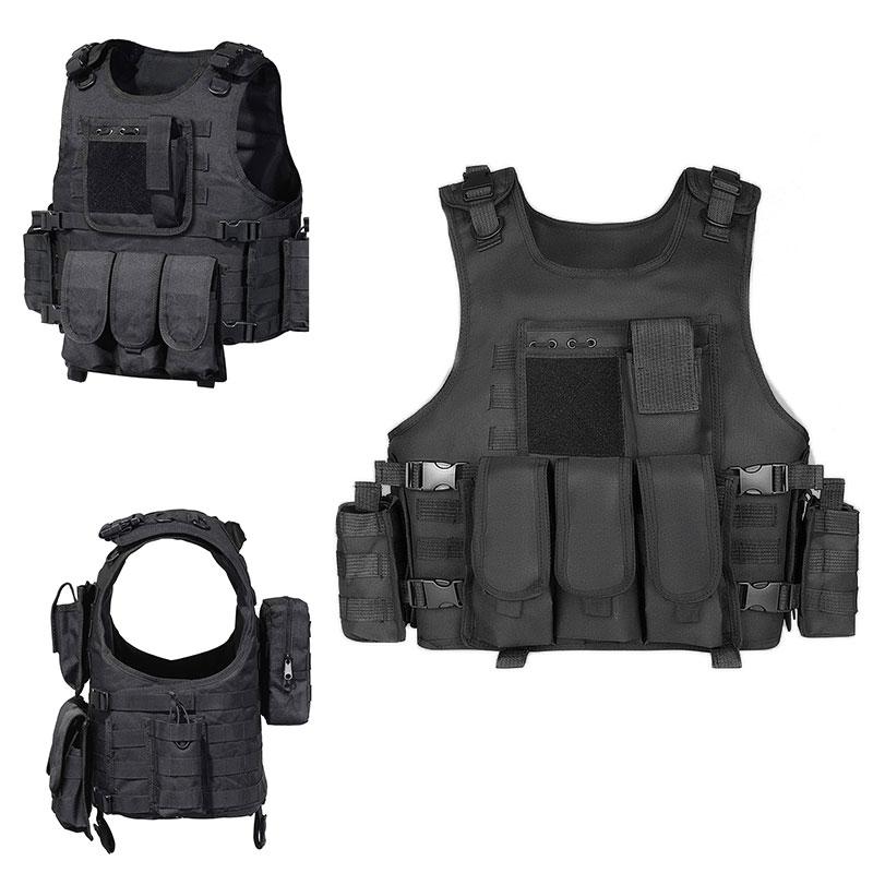 Tactical Vest Molle Assault Hunting CS Outdoor Protective Lightweight Vest Plate Carrier Swat, Black
Tactical Vest Molle Assault Hunting CS Outdoor Protective Lightweight Vest Plate Carrier Swat, Black