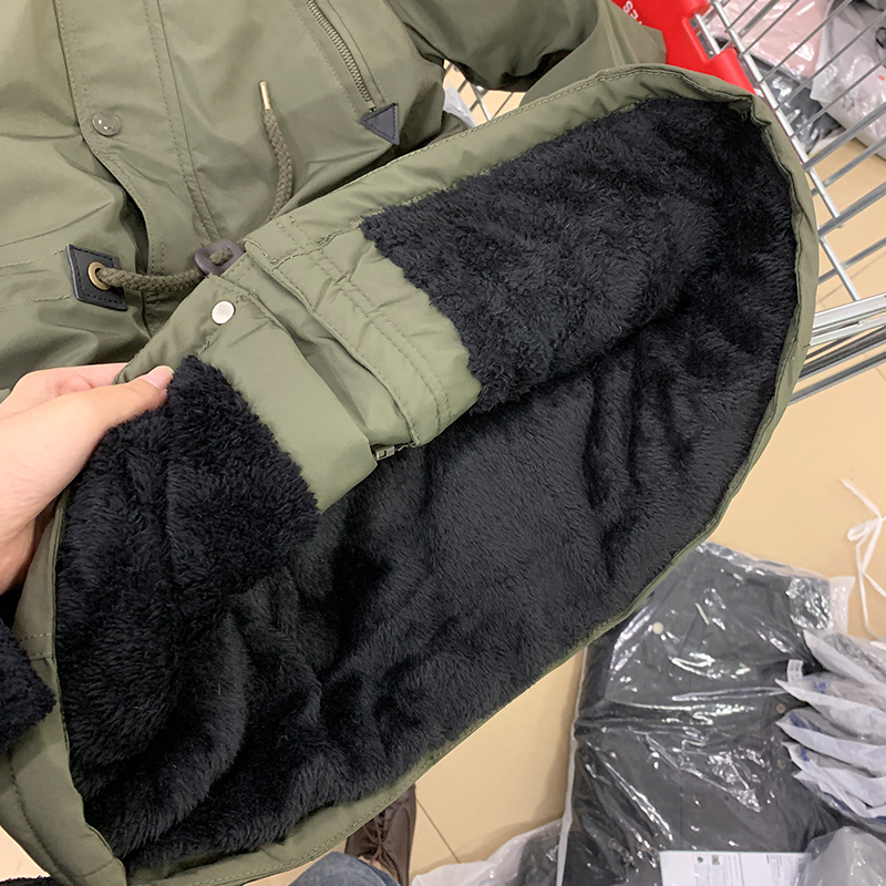 Thick Warm Parkas Coat Winter Jacket Men Casual Long Outwear Hooded Fur Collar Windbreaker Jackets Leather Coats Men Veste Homme 201127