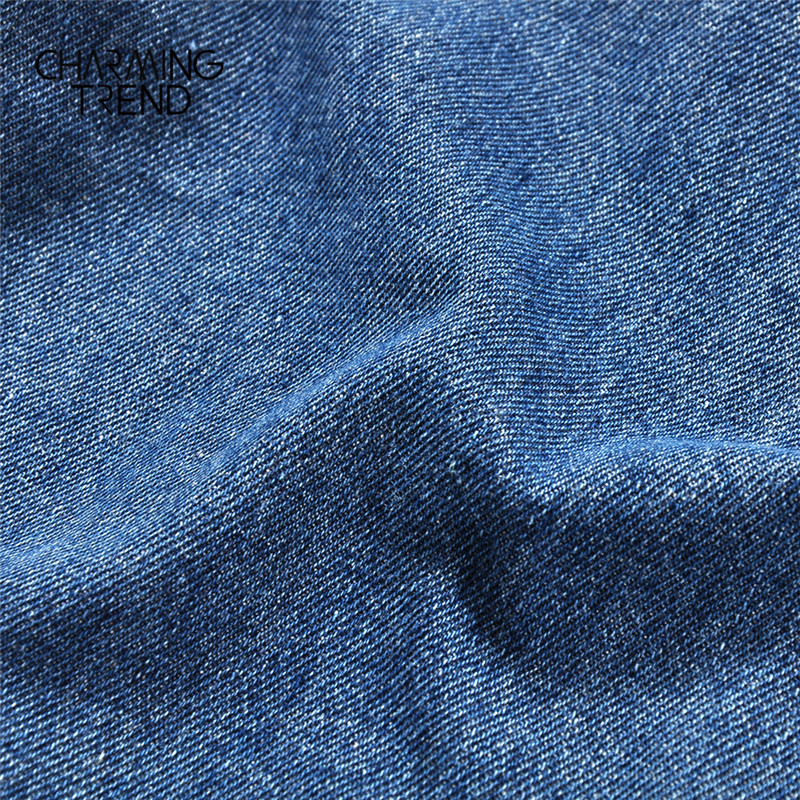 Charmingtrend Women's embroidered jeans Chic New mid-waist pocket Casual Denim pants straight girl jeans trousers blue 201106