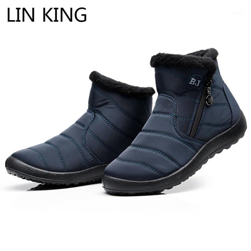 LIN KING Plus Size Women Winter Ankle Boots Warm Fur Waterproof Snow Boots Zipper Lady Short Botas Non Slip Cotton Padded Shoes1, Black
LIN KING Plus Size Women Winter Ankle Boots Warm Fur Waterproof Snow Boots Zipper Lady Short Botas Non Slip Cotton Padded Shoes1, Black