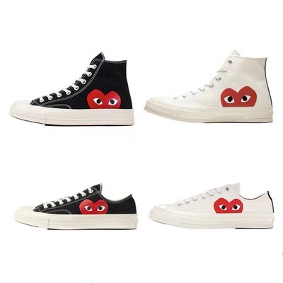 Men's and Women's High and Low Cut Causal Shoes Lace Up Thick-soled Joint Canvas Sneakers, Black high cut 
Men's and Women's High and Low Cut Causal Shoes Lace Up Thick-soled Joint Canvas Sneakers, Black high cut