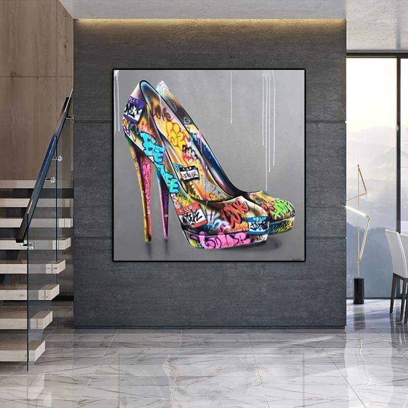 Sweet Graffiti Art High Heels Shoes Oil Paintings Canvas Art Wall Posters Prints Wall Pictures for Living Room Home Cuadros1
Sweet Graffiti Art High Heels Shoes Oil Paintings Canvas Art Wall Posters Prints Wall Pictures for Living Room Home Cuadros1