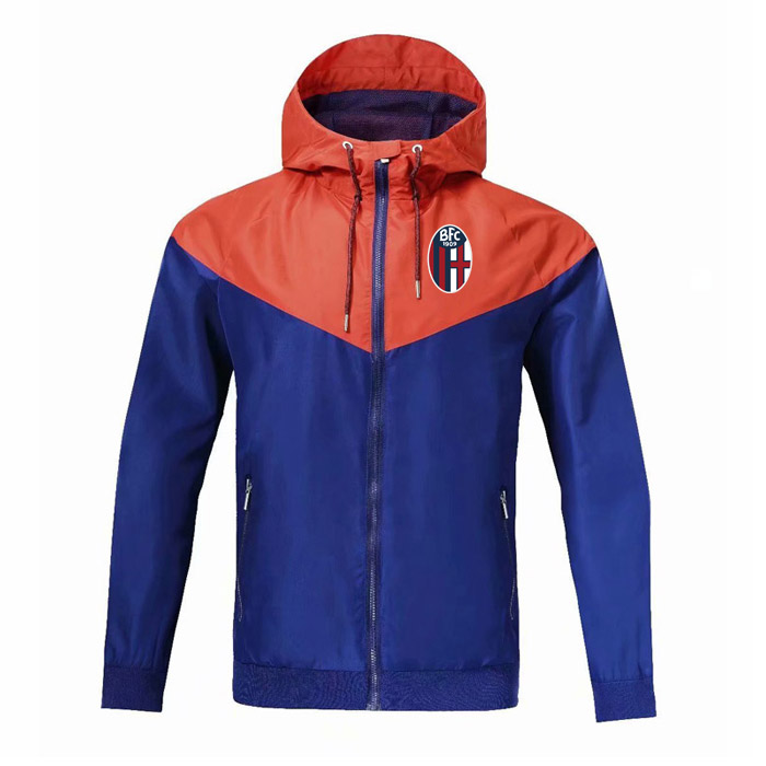 Bologna FC Windbreaker zipper jacket Hooded soccer Windbreaker Football jacket Sportswear full zipper coat Men's Jackets
Bologna FC Windbreaker zipper jacket Hooded soccer Windbreaker Football jacket Sportswear full zipper coat Men's Jackets