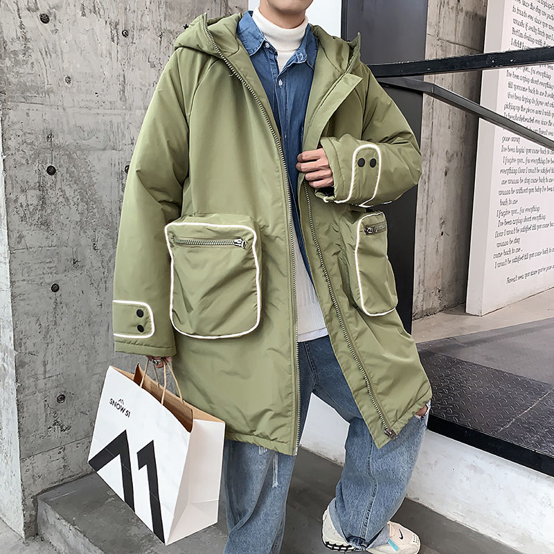 Winter Long Coat Men's Parka Warm Fashion Casual Hooded Coat Men Loose Cotton Thick Reflective Jacket Mens Clothes -5XL, Black
Winter Long Coat Men's Parka Warm Fashion Casual Hooded Coat Men Loose Cotton Thick Reflective Jacket Mens Clothes -5XL, Black