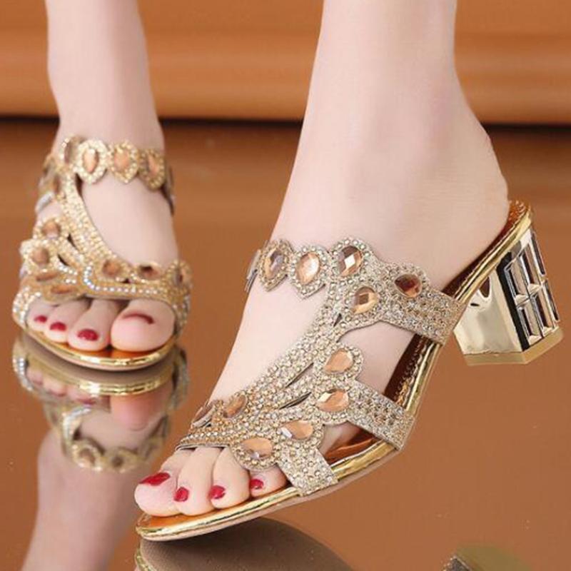 Fashion Rhinestone Lady Slipper Summer Womens Shoes Sexy Hollow out Female Sandals Leisure High heels Women Slippers zy639, Black
Fashion Rhinestone Lady Slipper Summer Womens Shoes Sexy Hollow out Female Sandals Leisure High heels Women Slippers zy639, Black