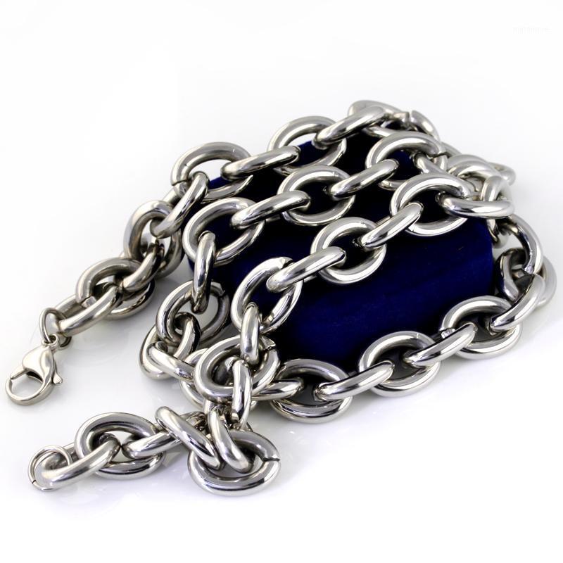 Heavyweight 15mm 24 inch Smooth Stainless Steel Huge Oval Link Chain Necklace Classic Gifts For Father / Husband1
Heavyweight 15mm 24 inch Smooth Stainless Steel Huge Oval Link Chain Necklace Classic Gifts For Father / Husband1