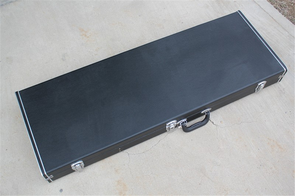 Factory Custom Black Electric Guitar Hardcase/Bag for Double Neck guitar,Can be Custom Inside