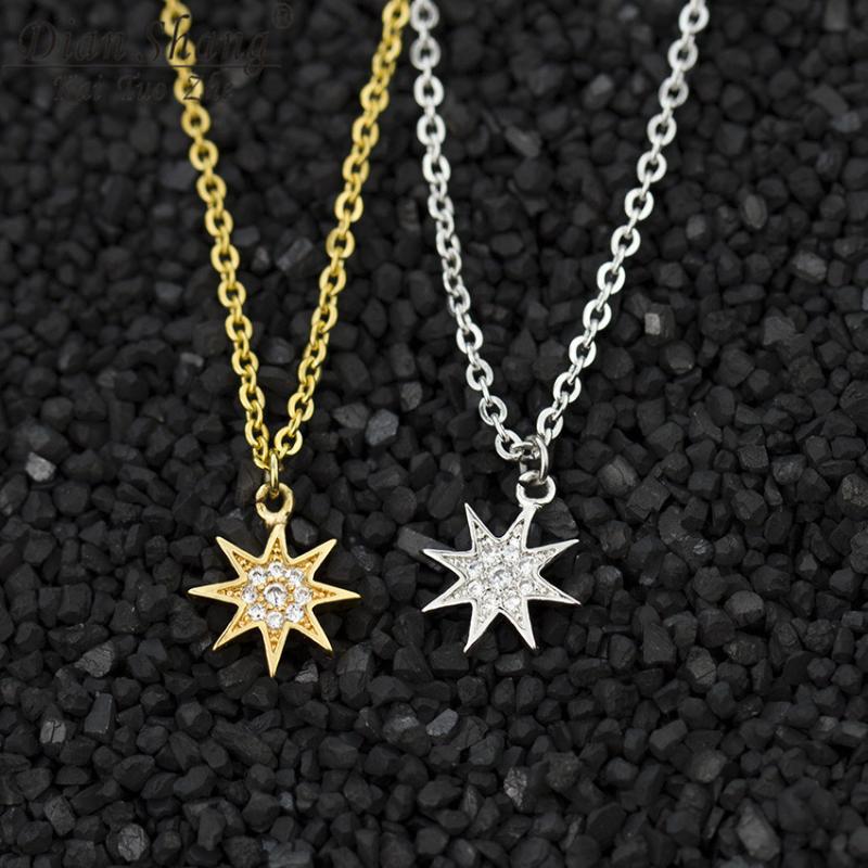 V Attract 10Pcs Wholesale Zirconia Star Necklaces Pendants Collier Femme Jewelry Kolye Bijoux Collares Mujer 2021
V Attract 10Pcs Wholesale Zirconia Star Necklaces Pendants Collier Femme Jewelry Kolye Bijoux Collares Mujer 2021