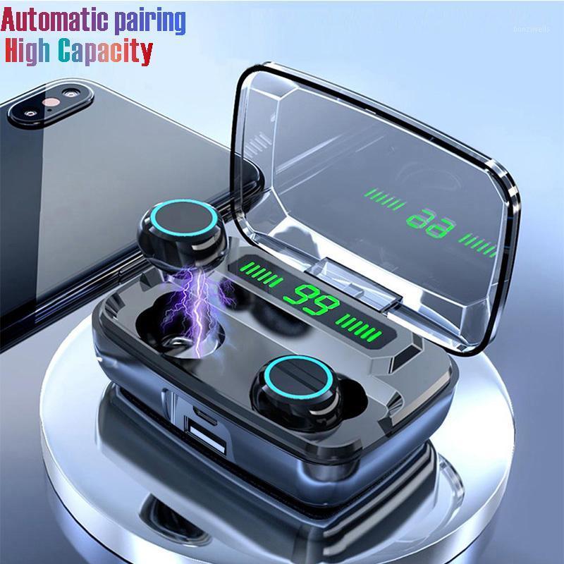 M11 LED Wireless Earbuds TWS Bluetooth 5.0 Headphone IPX7 Waterproof Sports Headset Touch Control HiFi Earphone Noise reduction1, Black
M11 LED Wireless Earbuds TWS Bluetooth 5.0 Headphone IPX7 Waterproof Sports Headset Touch Control HiFi Earphone Noise reduction1, Black