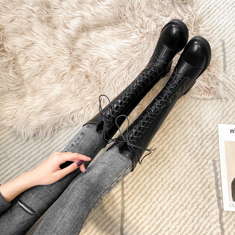Autumn and winter boots women 2020 new long tube leather boots add Knight high thin net red elastic children, Black
Autumn and winter boots women 2020 new long tube leather boots add Knight high thin net red elastic children, Black